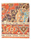 Designer tæppe - 94 x 78 cm - orange