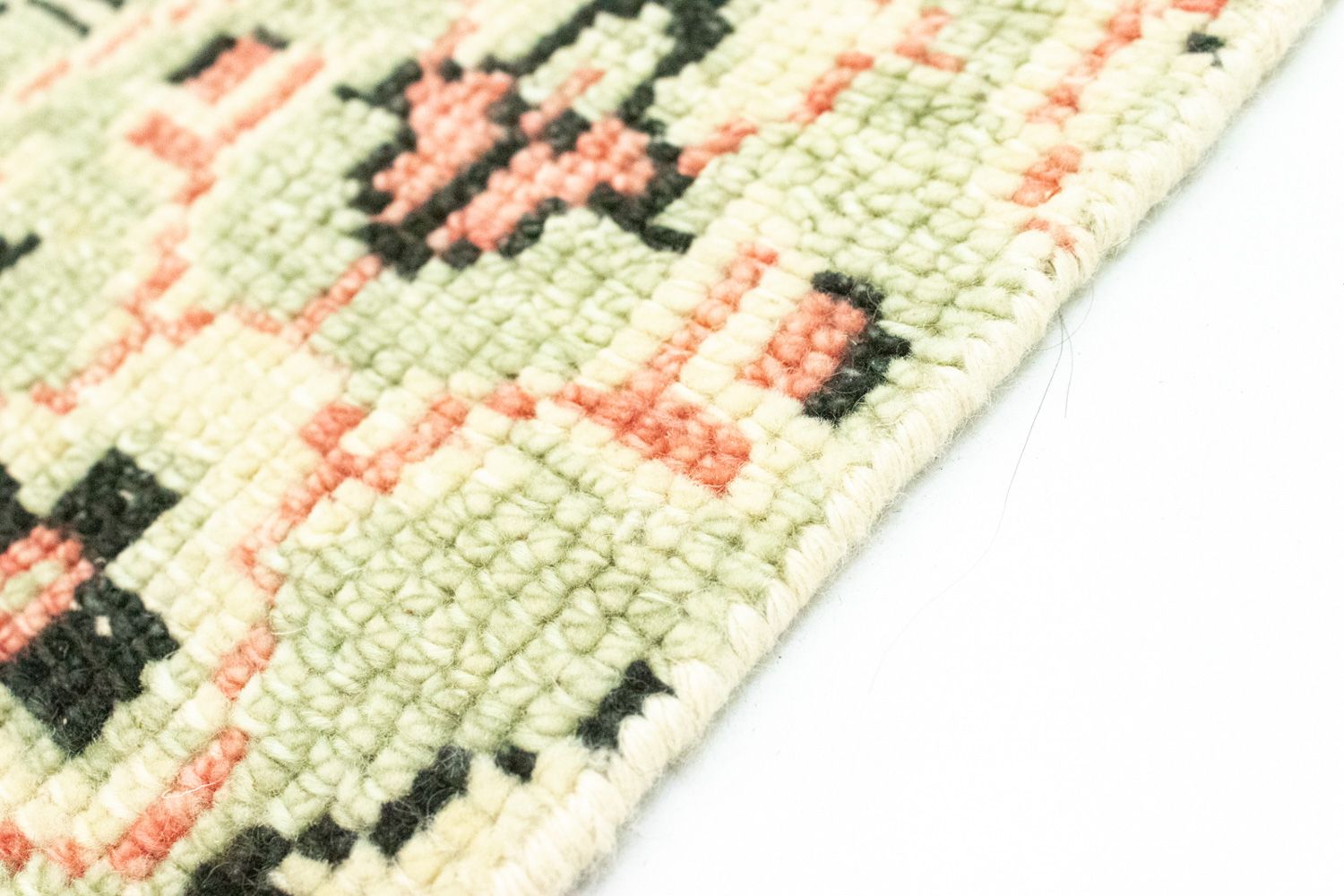 Uldtæppe - 93 x 59 cm - beige