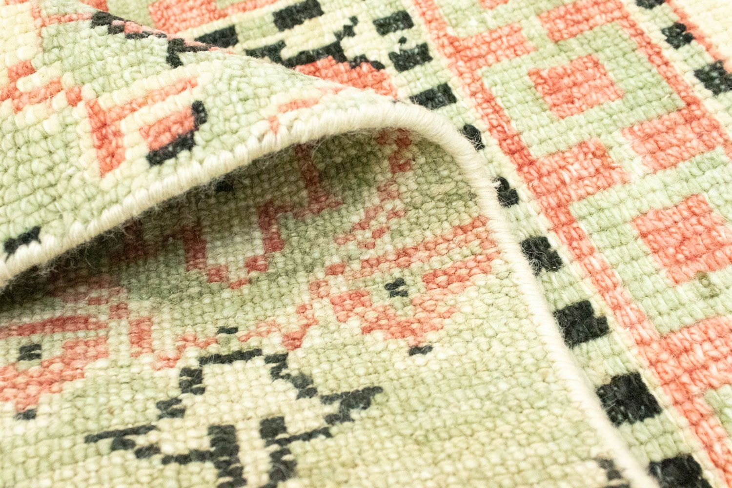 Uldtæppe - 93 x 59 cm - beige