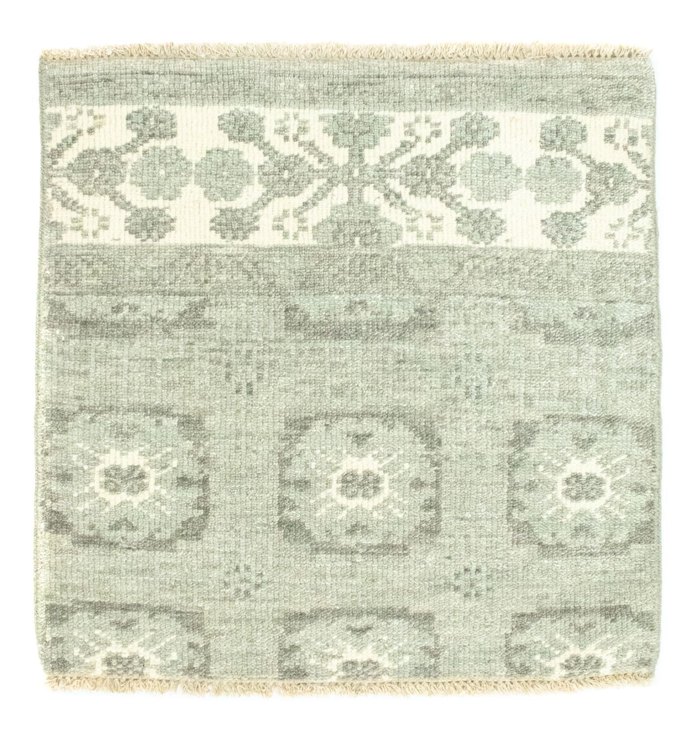 Designer tæppe firkantet  - 60 x 60 cm - lysegrøn