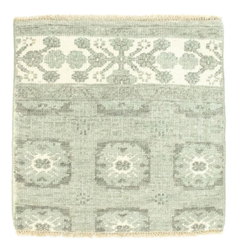 Designer tæppe firkantet  - 60 x 60 cm - lysegrøn