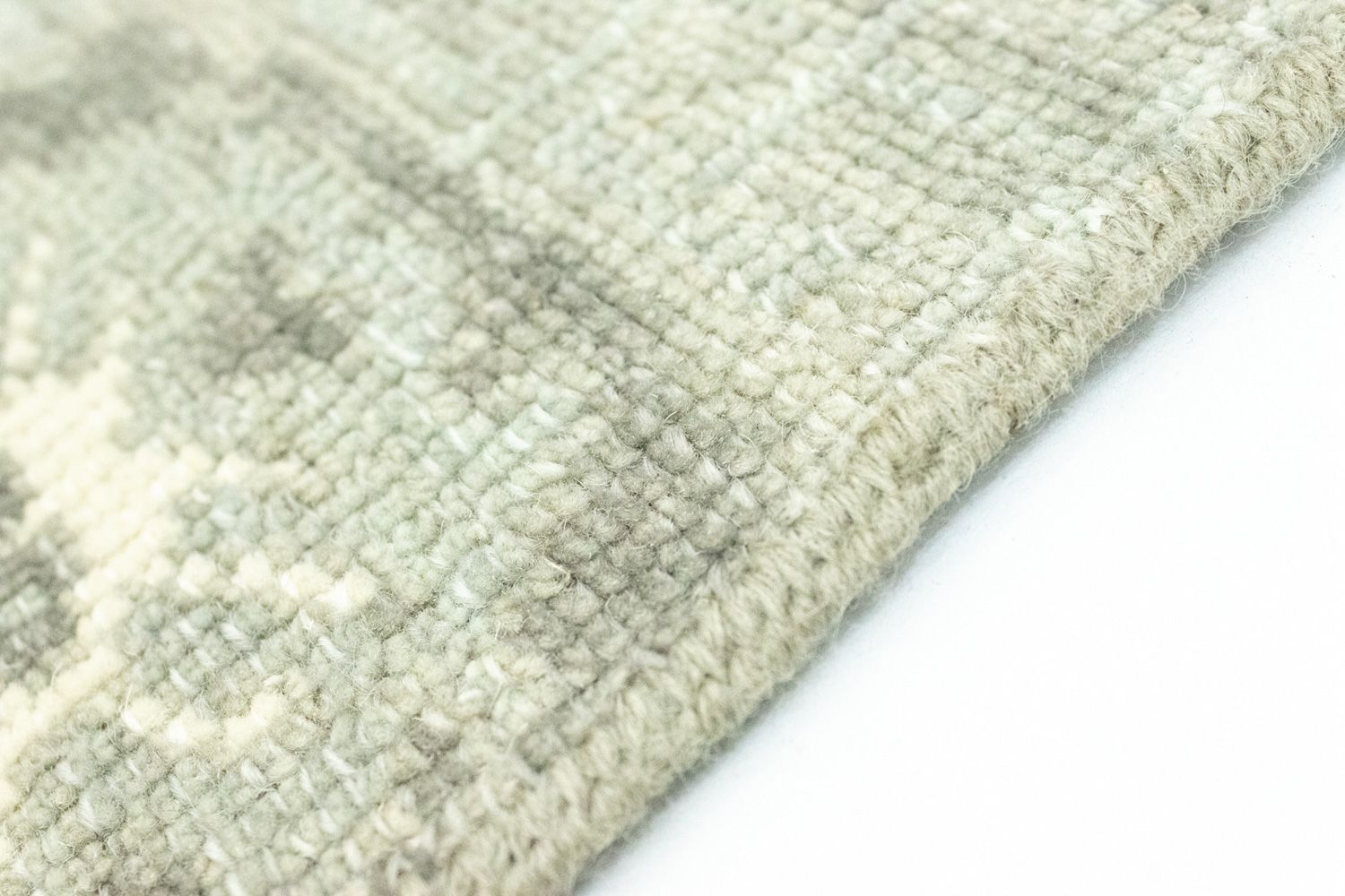 Designer tæppe firkantet  - 60 x 60 cm - lysegrøn