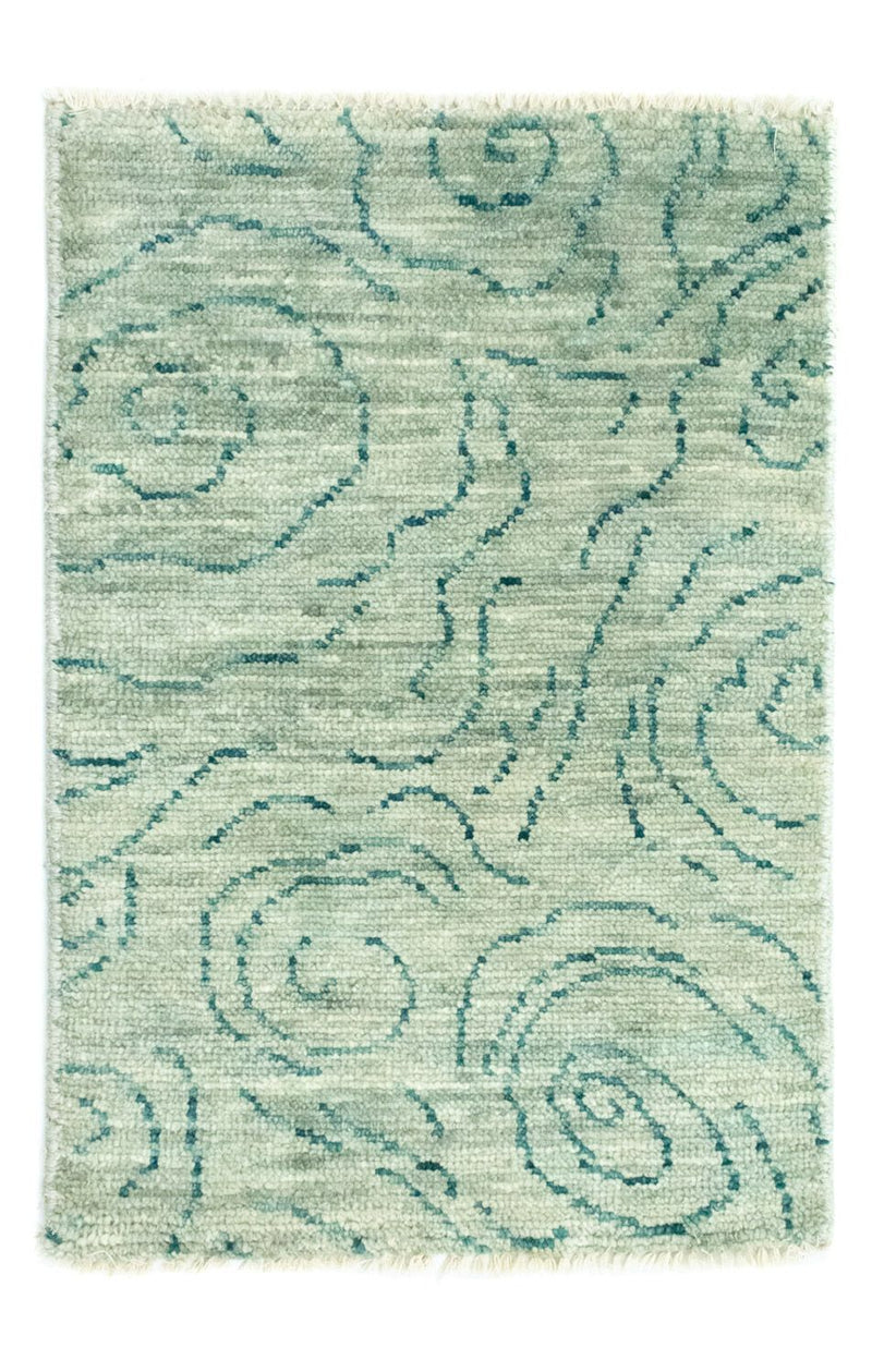 Designer tæppe - 90 x 62 cm - grøn