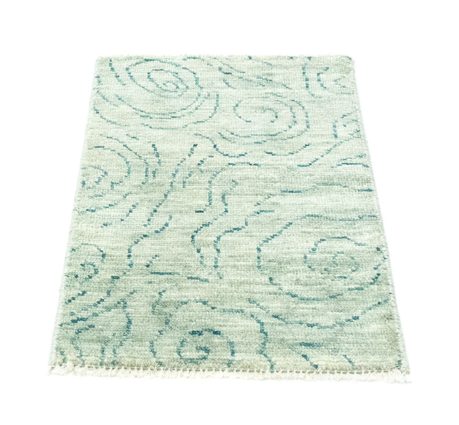 Designer tæppe - 90 x 62 cm - grøn