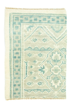 Designer tæppe - 95 x 62 cm - lyseblå