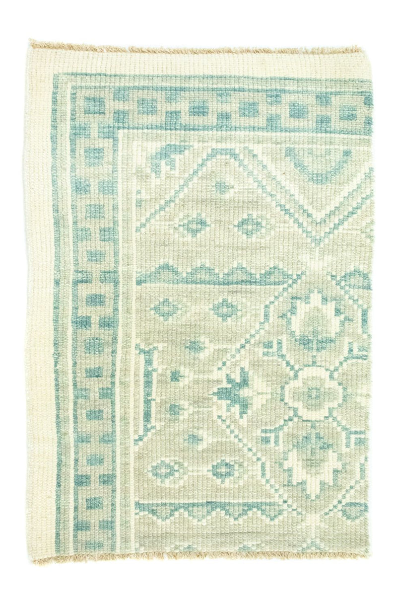 Designer tæppe - 95 x 62 cm - lyseblå