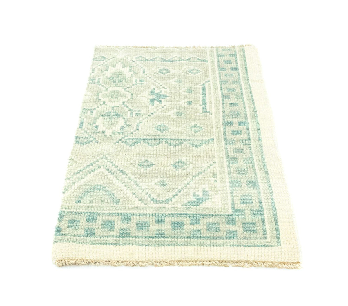 Designer tæppe - 95 x 62 cm - lyseblå