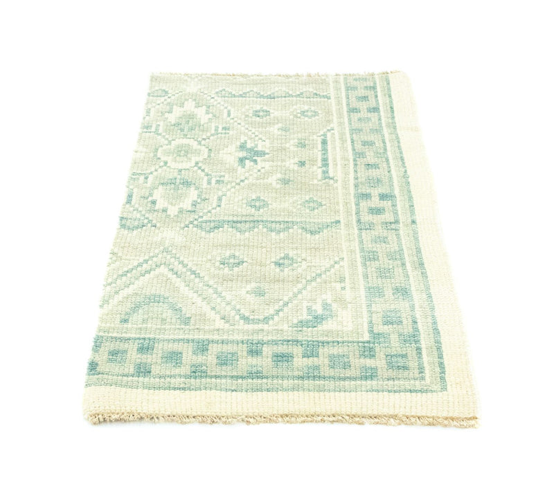 Designer tæppe - 95 x 62 cm - lyseblå