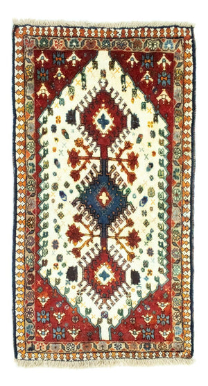 Persisk tæppe - Nomadisk - 105 x 60 cm - beige