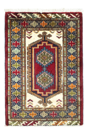 Turkaman-tæppe - 87 x 60 cm - rød