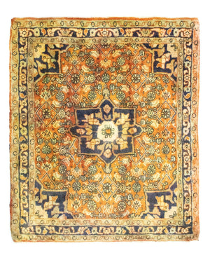 Persisk tæppe - Bijar - 85 x 75 cm - orange