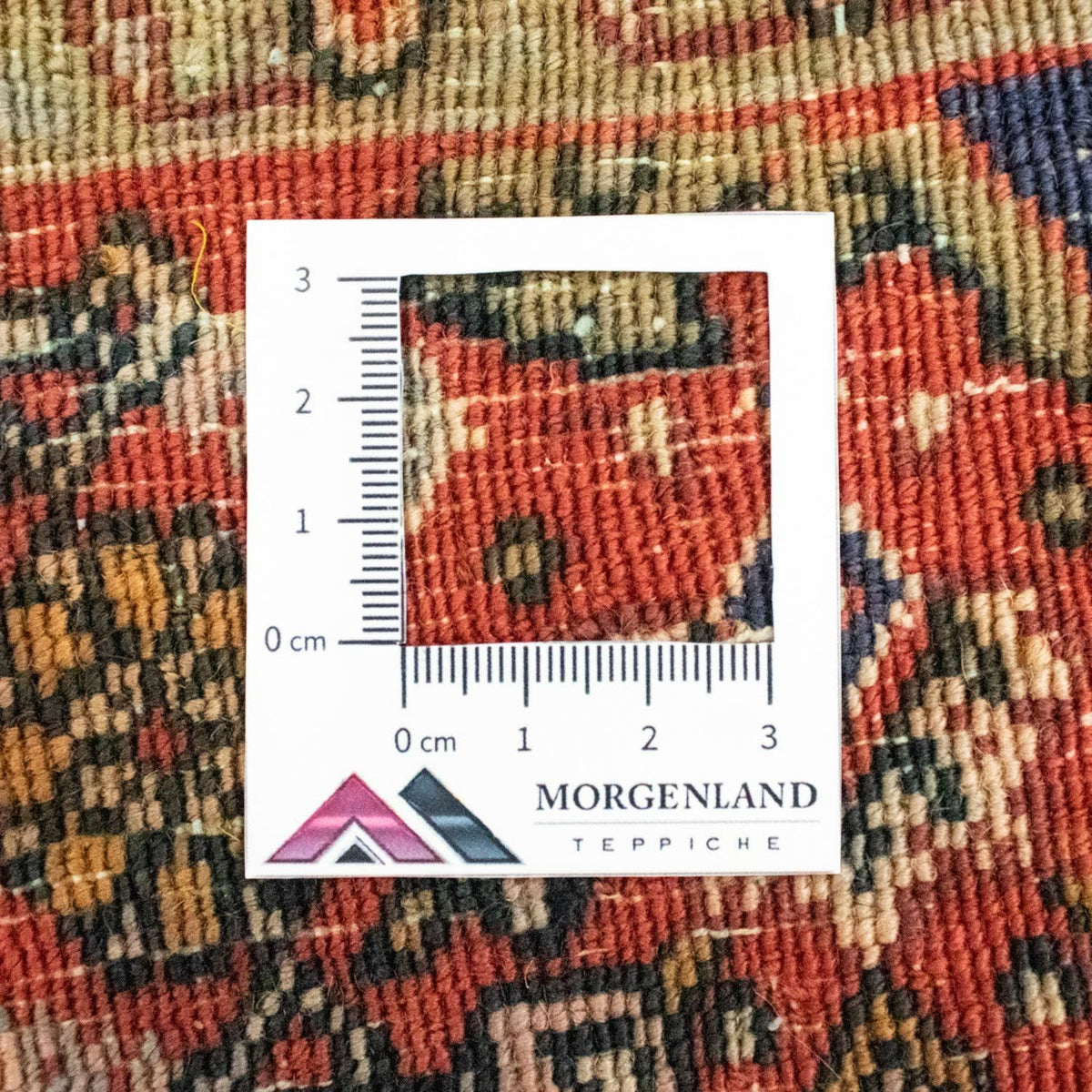 Persisk tæppe - Bijar - 85 x 75 cm - orange