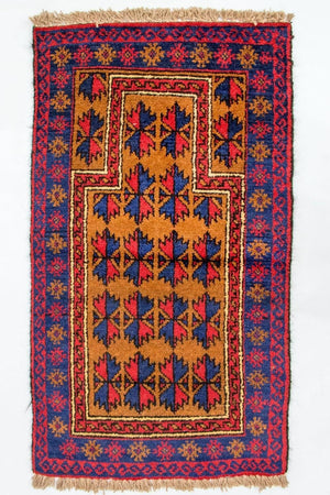 Baluch-tæppe - 135 x 75 cm - orange