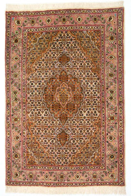 Persisk tæppe - Tabriz - Royal - 125 x 83 cm - brun