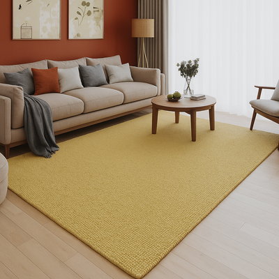 Uldtæppe - Filtkugle - Mosaik - rektangulær