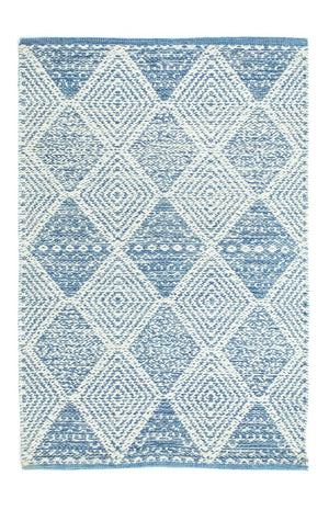 Kelim-tæppe - Trendy - 92 x 62 cm - lyseblå