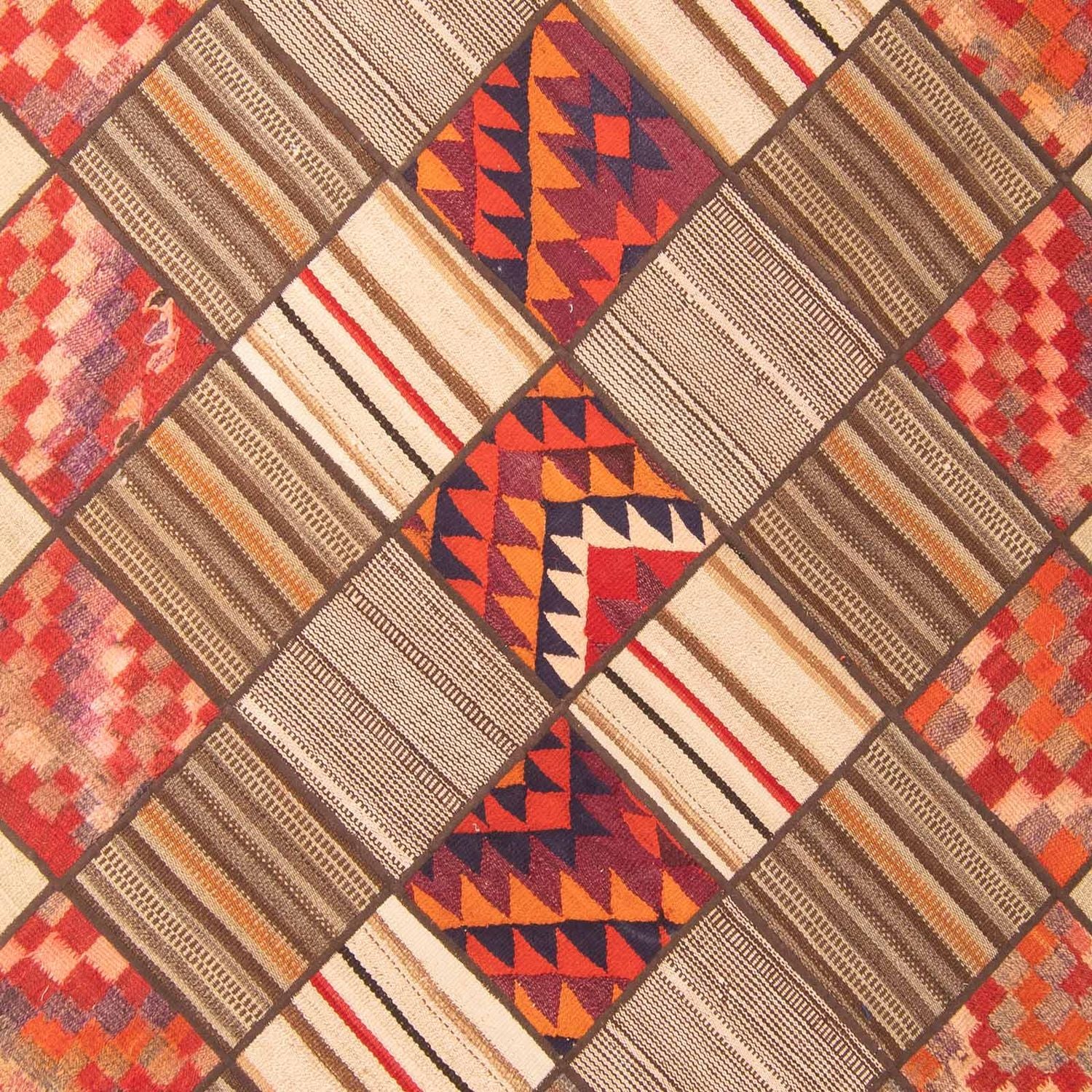 Patchwork-tæppe - 230 x 160 cm - flerfarvet