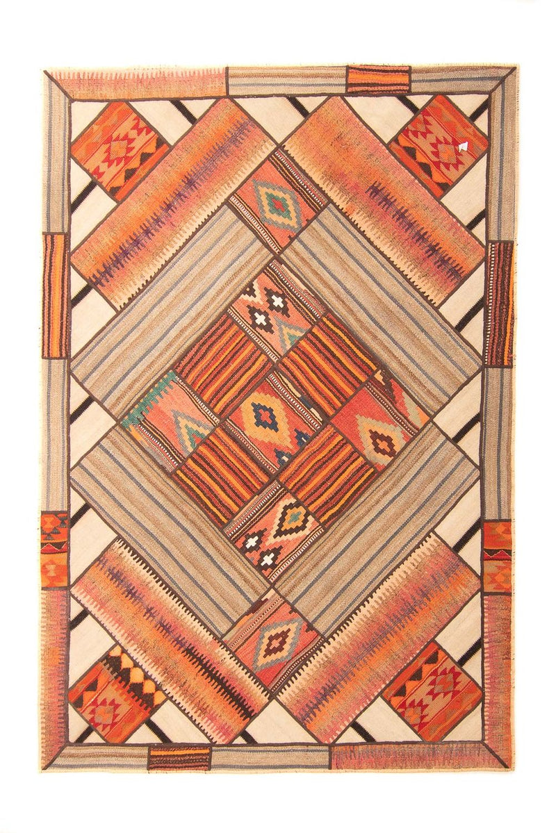 Patchwork-tæppe - 230 x 160 cm - flerfarvet