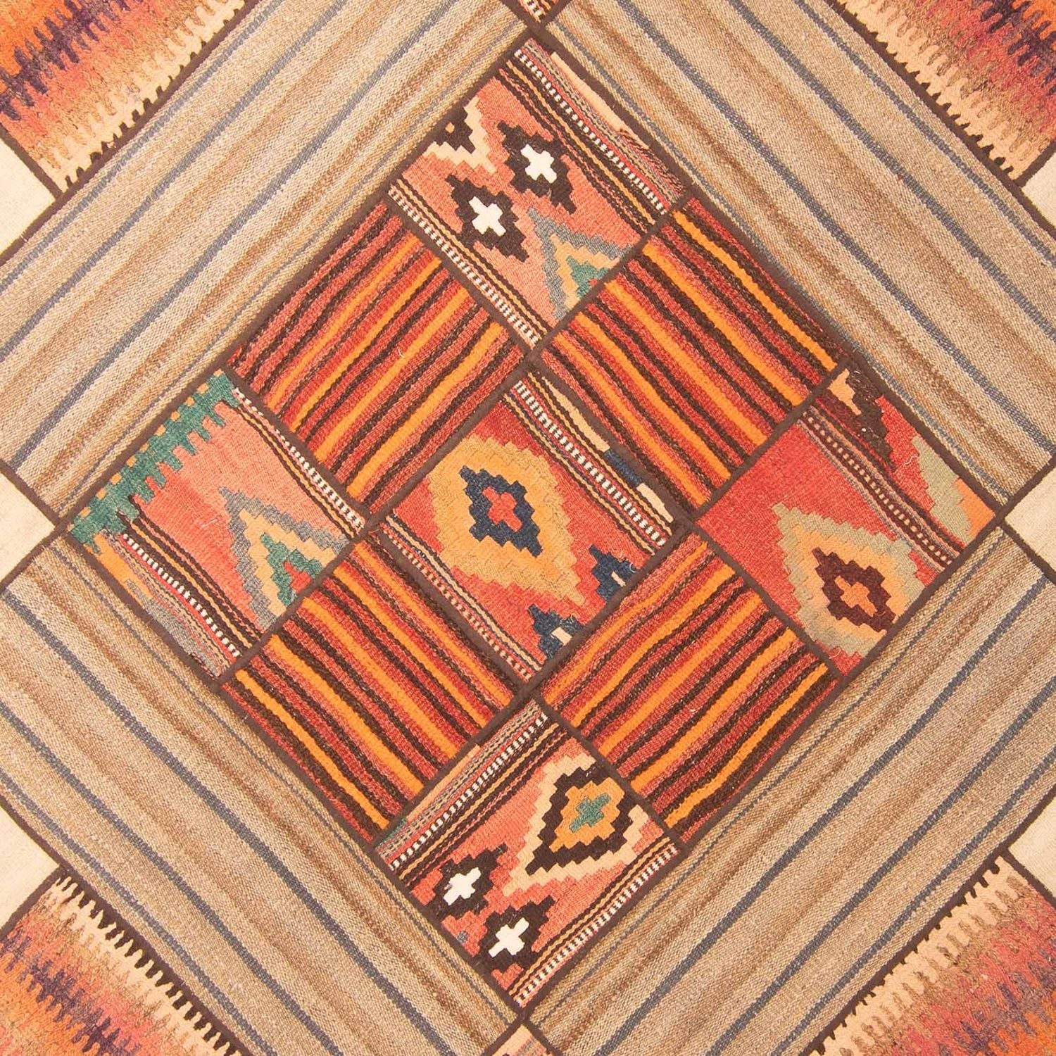 Patchwork-tæppe - 230 x 160 cm - flerfarvet