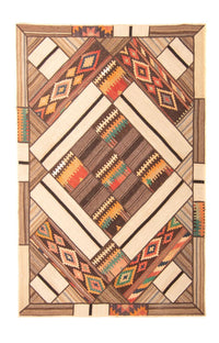 Patchwork-tæppe - 230 x 160 cm - flerfarvet