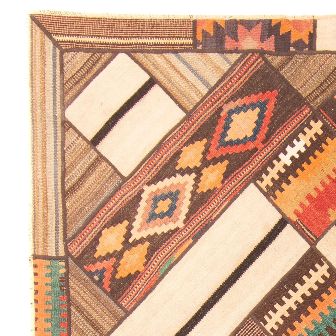 Patchwork-tæppe 230x160cm - Perserteppich Wollteppich