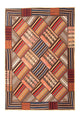 Patchwork-tæppe 200x150cm - Perserteppich Wollteppich