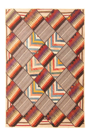Patchwork-tæppe - 200 x 150 cm - flerfarvet