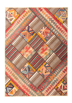 Patchwork-tæppe - 200 x 150 cm - flerfarvet