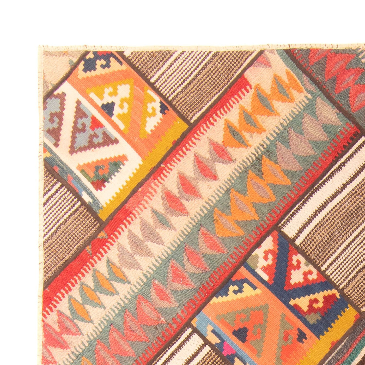 Patchwork-tæppe 200x150cm - Perserteppich Wollteppich