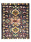 Turkaman-tæppe - 86 x 70 cm - mørkeblå
