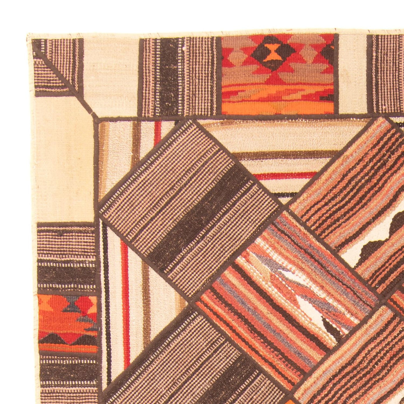 Patchwork-tæppe 200x150cm - Perserteppich Wollteppich