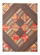 Patchwork-tæppe 200x150cm - Perserteppich Wollteppich