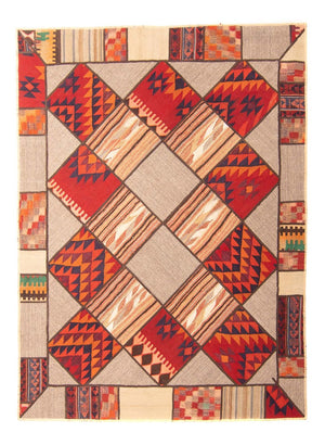 Patchwork-tæppe - 200 x 150 cm - flerfarvet