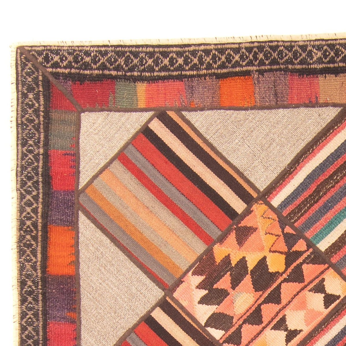 Patchwork-tæppe 150x200cm - Perserteppich Wollteppich