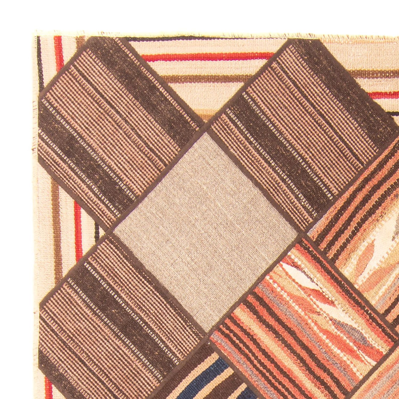 Patchwork-tæppe 200x150cm - Perserteppich Wollteppich