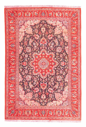 Persisk tæppe - Ghom - 240 x 172 cm - lysrød