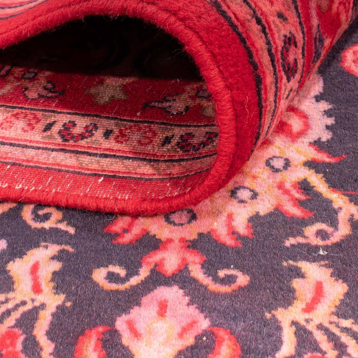 Persisk tæppe - Ghom - 240 x 172 cm - lysrød