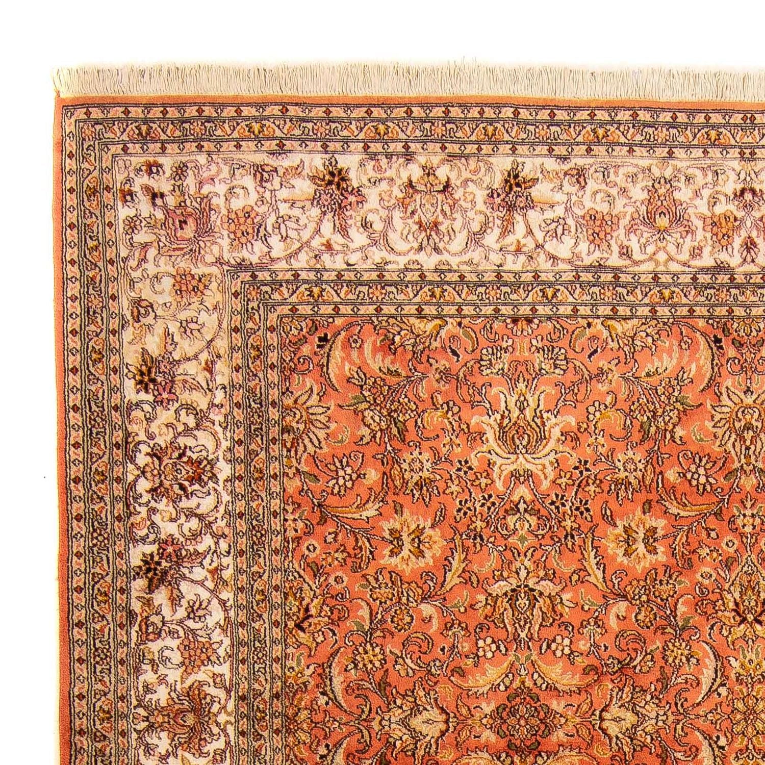 Silketæppe - Kashmir Silk - 276 x 187 cm - rust