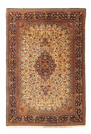 Persisk tæppe - Ghom - 210 x 145 cm - beige