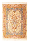 Tabriz - 60 Raj Tæppe 145x200cm - Persisk tæppe - Rektangulær / Beige / 145 x 200 cm Rektangulær