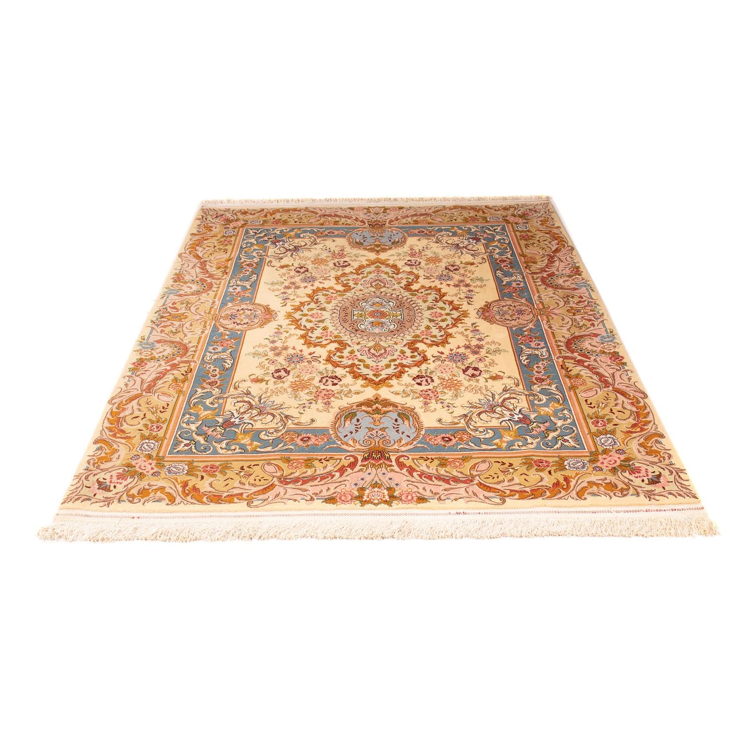 Persisk tæppe - Tabriz - Premium - 200 x 145 cm - beige