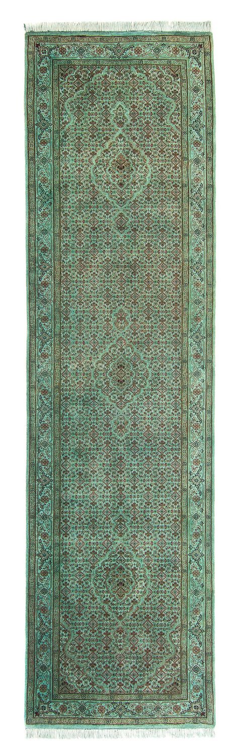 Løber Orientalsk tæppe - Tabriz - 305 x 84 cm - grøn