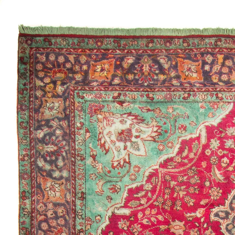 Persisk tæppe - Tabriz - 308 x 226 cm - mørkerød