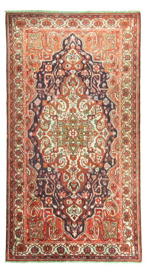 Persisk tæppe - Nomadisk - 336 x 170 cm - lysrød
