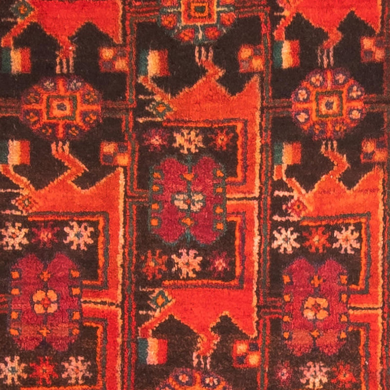 Persisk tæppe - Nomadisk - 297 x 154 cm - mørkerød