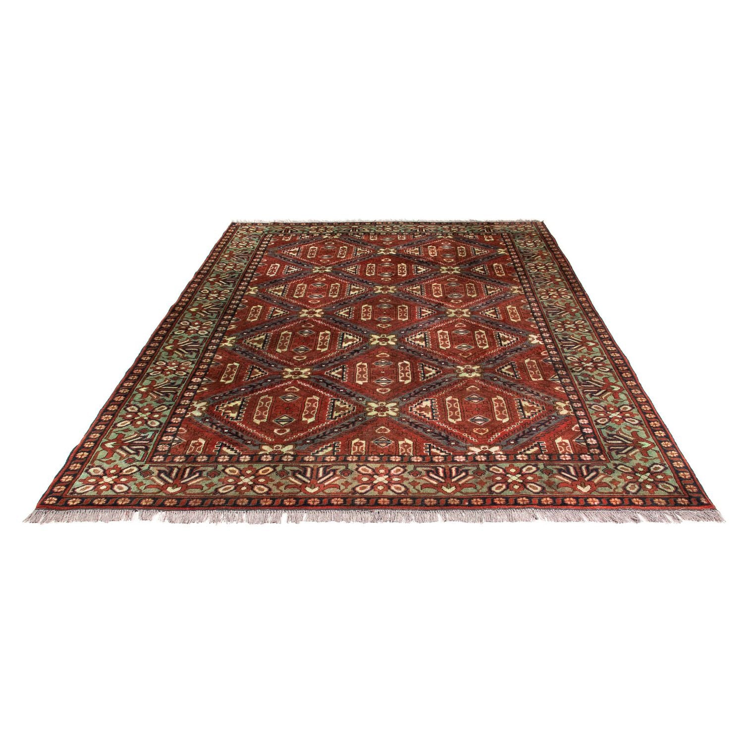 Afghansk tæppe - Hatshlu - 285 x 208 cm - rust
