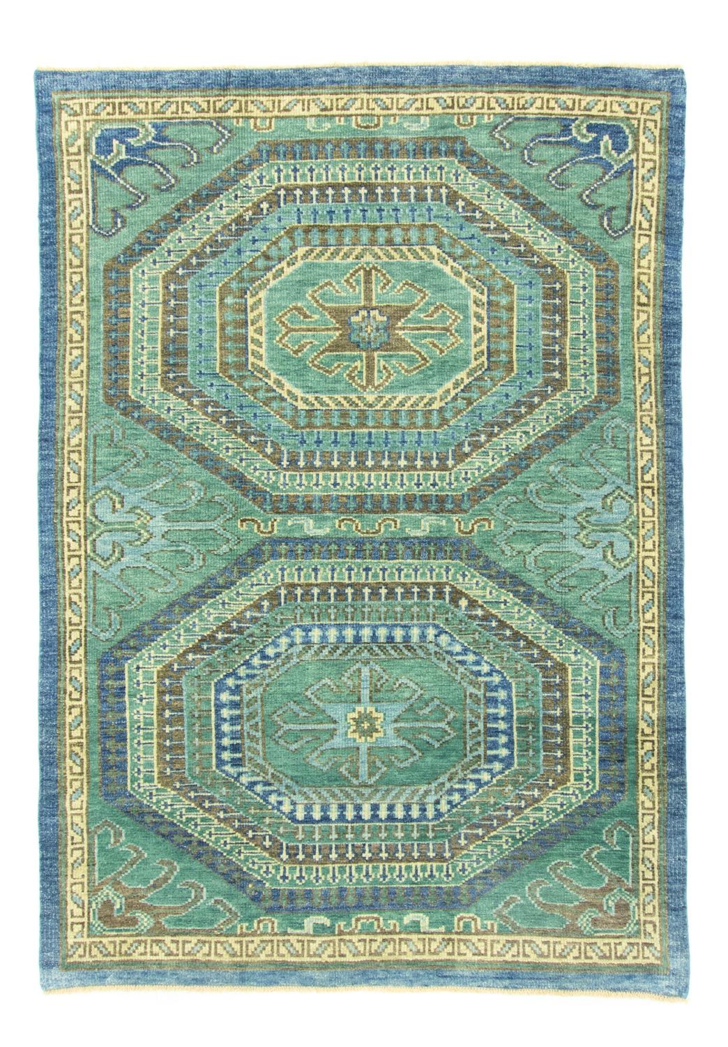 Designer tæppe - 250 x 180 cm - havgrønt