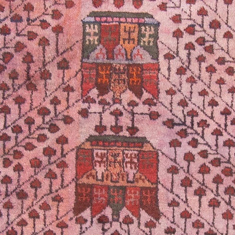 Persisk tæppe - Nomadisk - 285 x 150 cm - lysrød