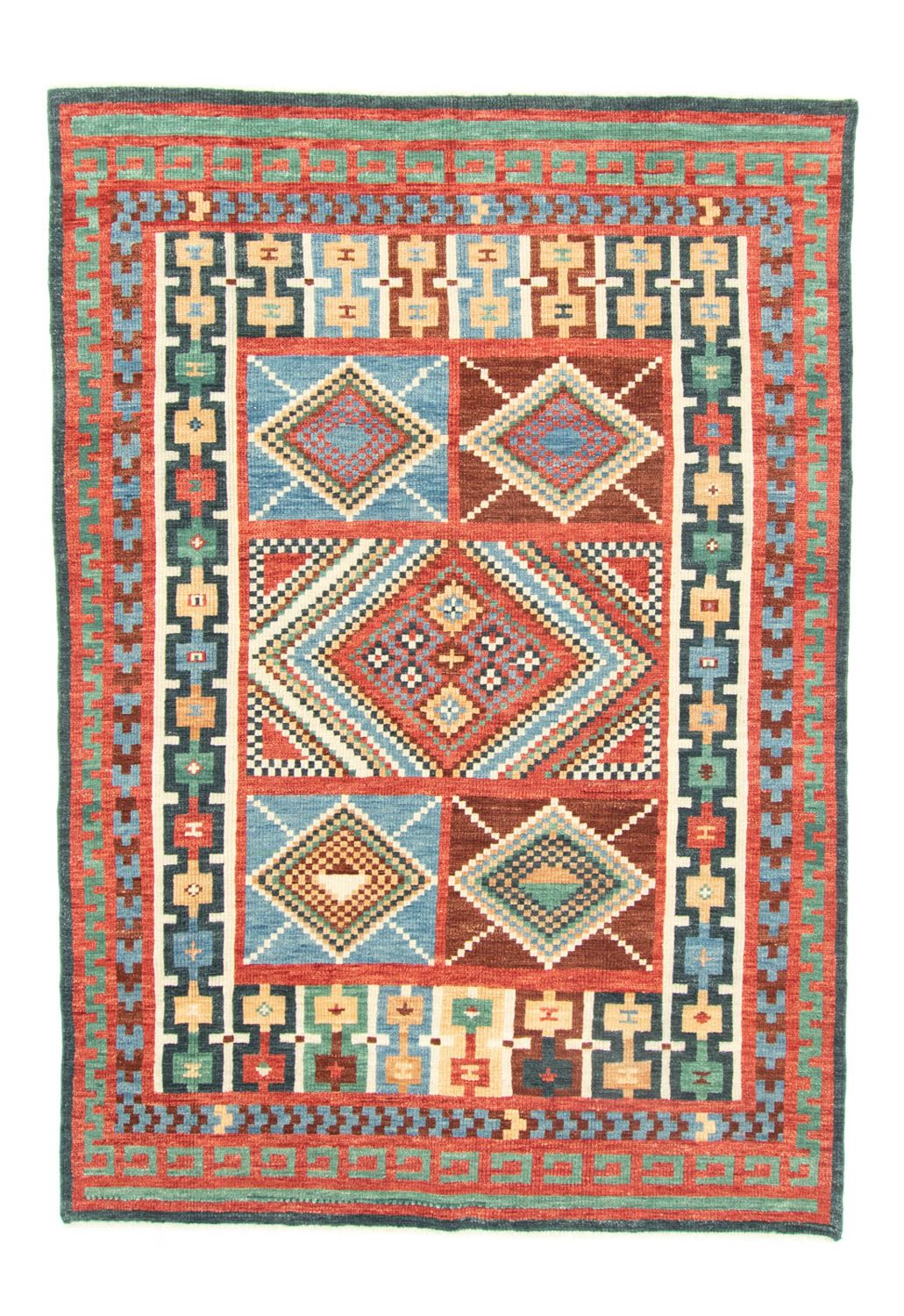 Designer tæppe - 251 x 180 cm - flerfarvet