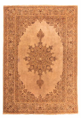 Afghansk tæppe - 213 x 150 cm - mørk beige
